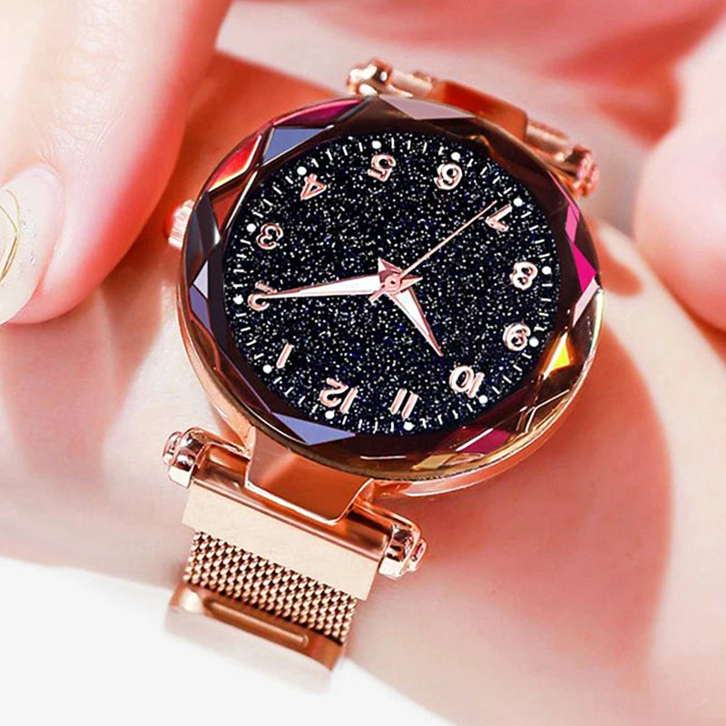 Luxury Women Watches Magnetic Starry Sky Female Clock Quartz Wristwatch Fashion Ladies Wrist Watch reloj mujer relogio feminino