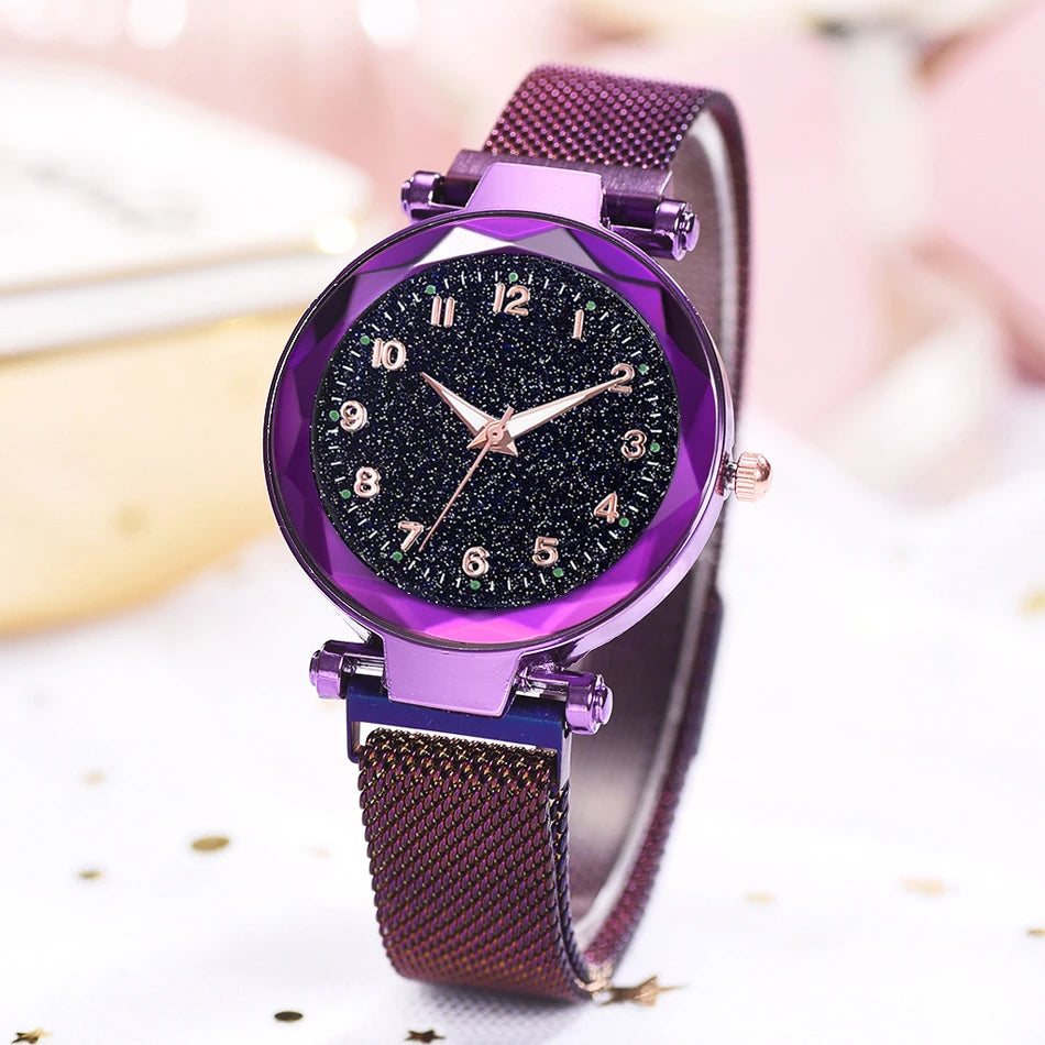 Luxury Women Watches Magnetic Starry Sky Female Clock Quartz Wristwatch Fashion Ladies Wrist Watch reloj mujer relogio feminino