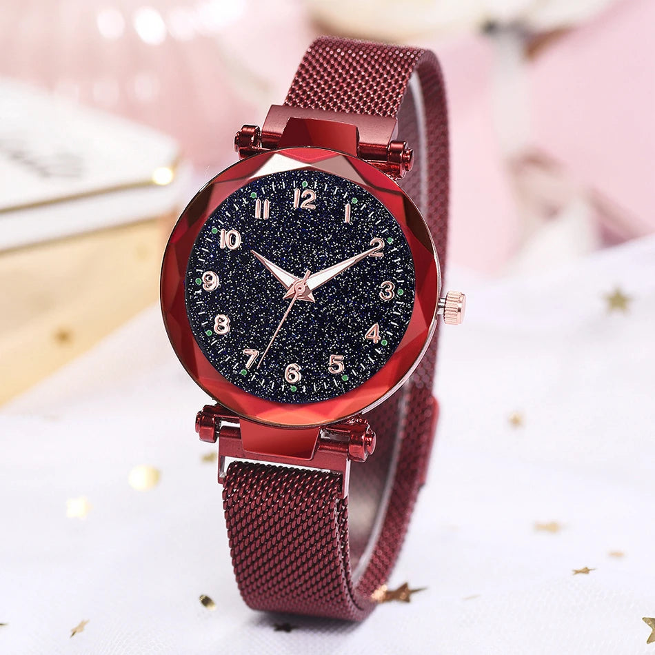 Luxury Women Watches Magnetic Starry Sky Female Clock Quartz Wristwatch Fashion Ladies Wrist Watch reloj mujer relogio feminino