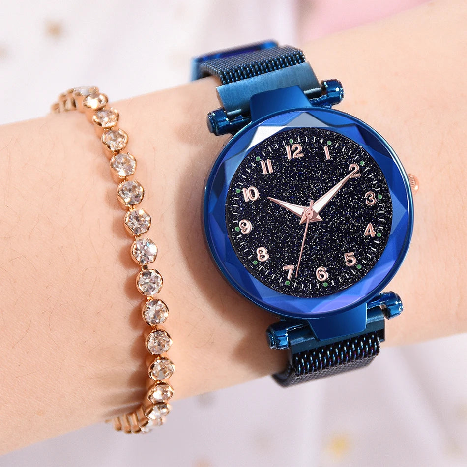 Luxury Women Watches Magnetic Starry Sky Female Clock Quartz Wristwatch Fashion Ladies Wrist Watch reloj mujer relogio feminino