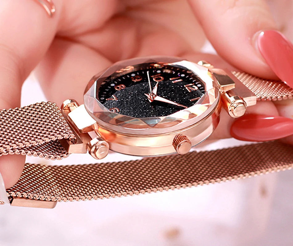 Luxury Women Watches Magnetic Starry Sky Female Clock Quartz Wristwatch Fashion Ladies Wrist Watch reloj mujer relogio feminino