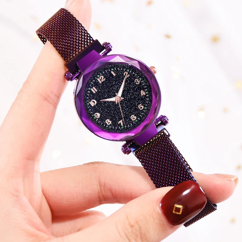 Luxury Women Watches Magnetic Starry Sky Female Clock Quartz Wristwatch Fashion Ladies Wrist Watch reloj mujer relogio feminino