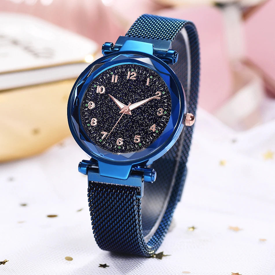 Luxury Women Watches Magnetic Starry Sky Female Clock Quartz Wristwatch Fashion Ladies Wrist Watch reloj mujer relogio feminino