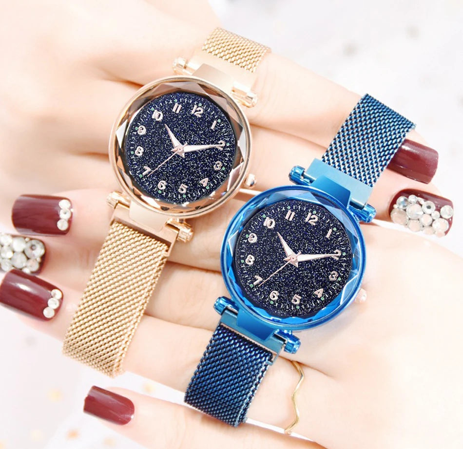 Luxury Women Watches Magnetic Starry Sky Female Clock Quartz Wristwatch Fashion Ladies Wrist Watch reloj mujer relogio feminino