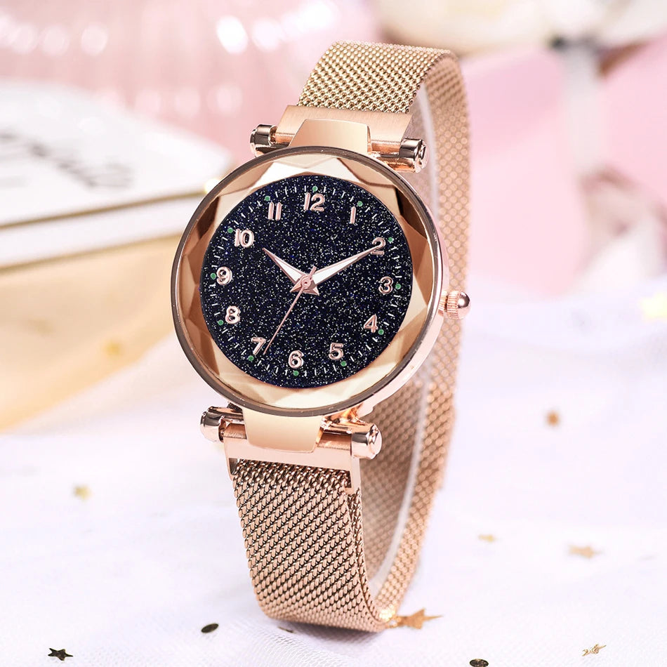 Luxury Women Watches Magnetic Starry Sky Female Clock Quartz Wristwatch Fashion Ladies Wrist Watch reloj mujer relogio feminino