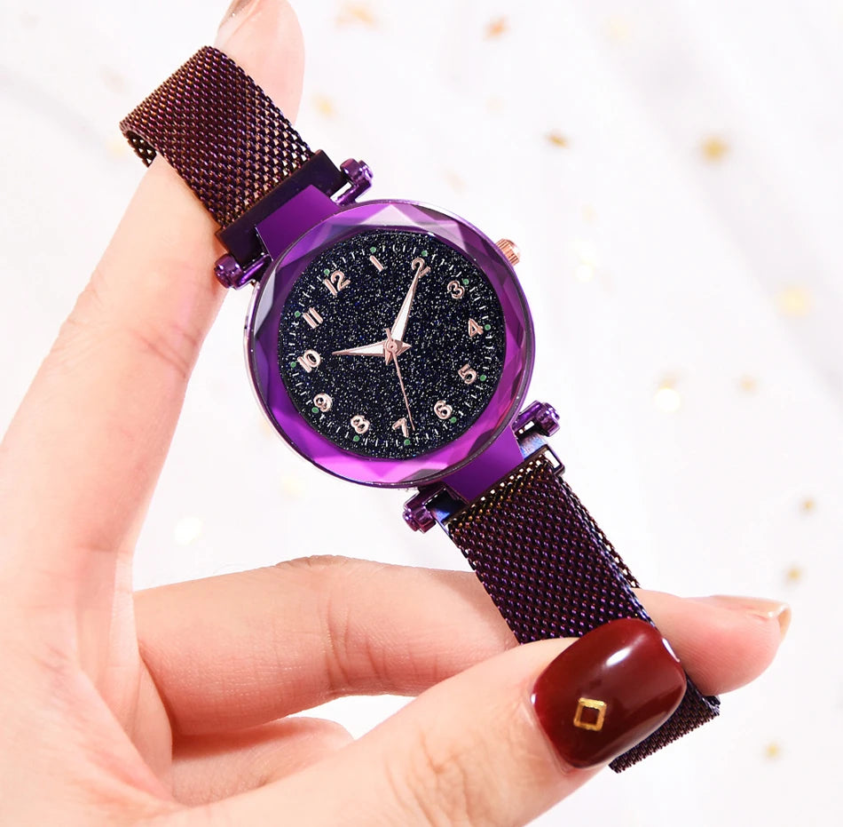 Luxury Women Watches Magnetic Starry Sky Female Clock Quartz Wristwatch Fashion Ladies Wrist Watch reloj mujer relogio feminino