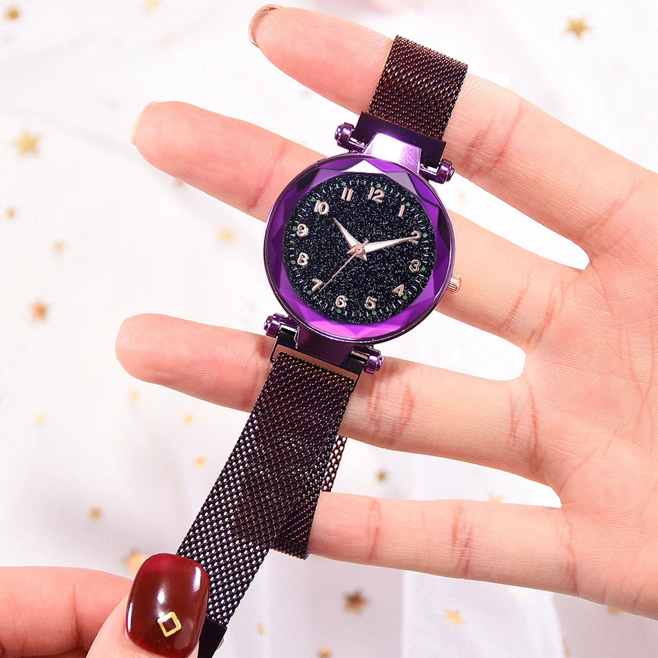 Luxury Women Watches Magnetic Starry Sky Female Clock Quartz Wristwatch Fashion Ladies Wrist Watch reloj mujer relogio feminino