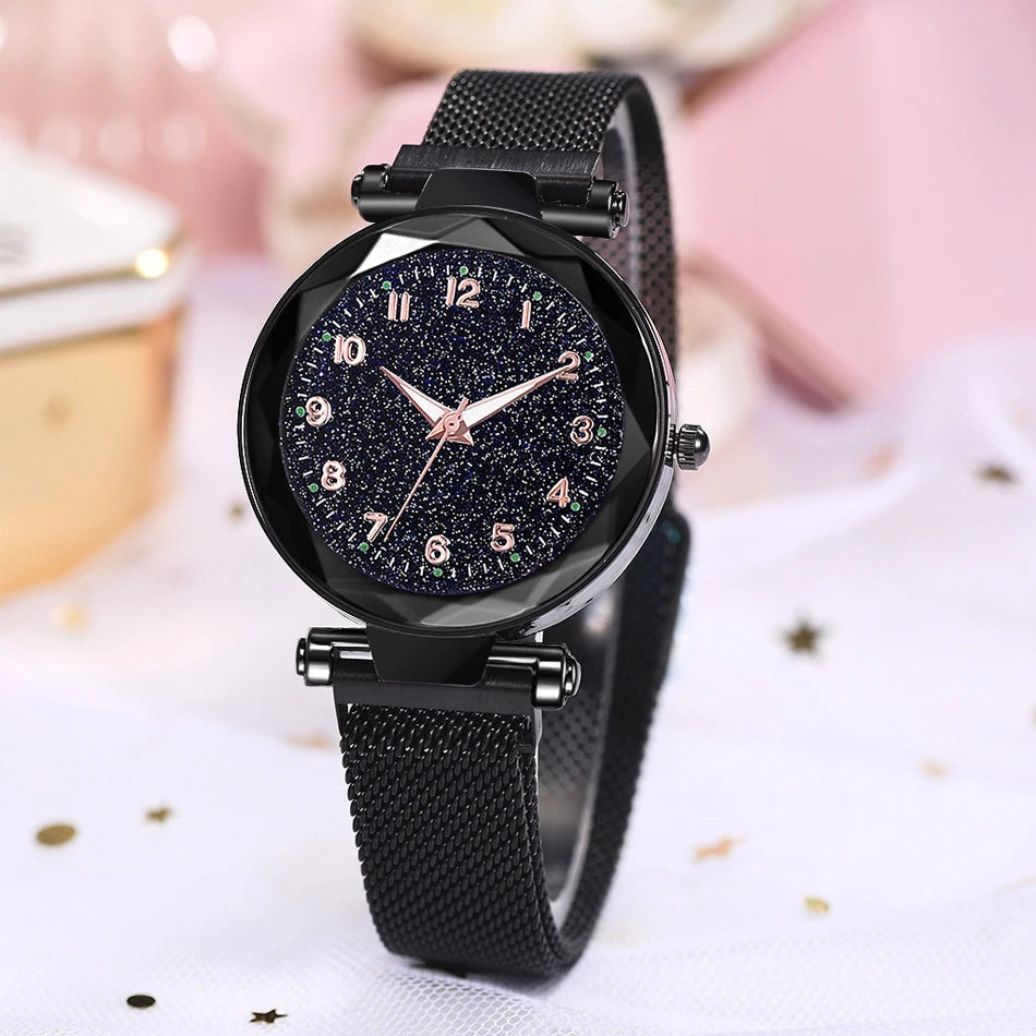 Luxury Women Watches Magnetic Starry Sky Female Clock Quartz Wristwatch Fashion Ladies Wrist Watch reloj mujer relogio feminino