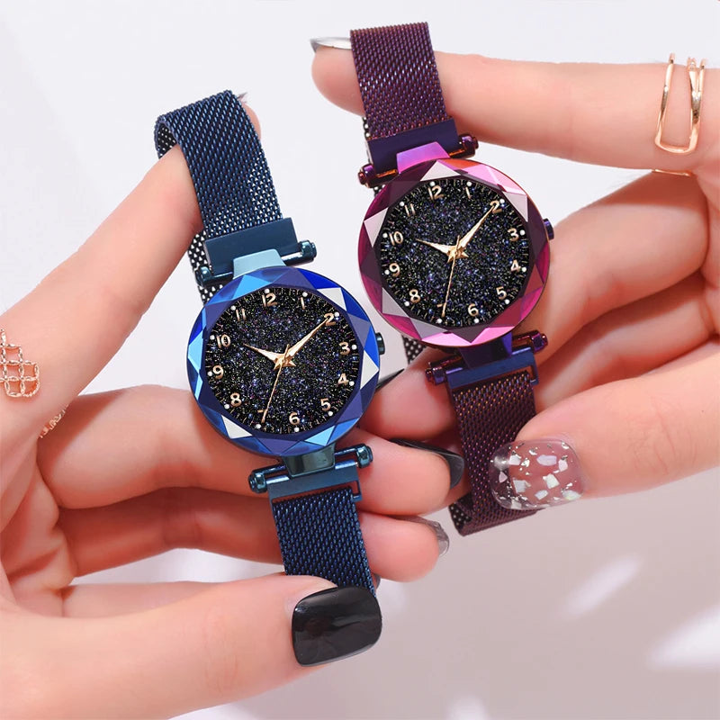 Luxury Women Watches Magnetic Starry Sky Female Clock Quartz Wristwatch Fashion Ladies Wrist Watch reloj mujer relogio feminino